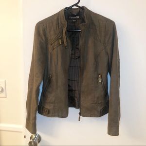 Olive Moto Jacket